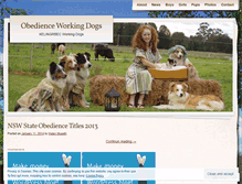 Tablet Screenshot of obedienceworkingdogs.com